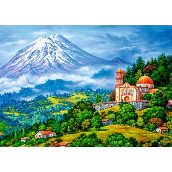 Puzzle Trefl Paisaje con Volcán de 1000 Piezas