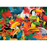 Puzzle Trefl Pájaros Llenos de Colores de 500 Piezas