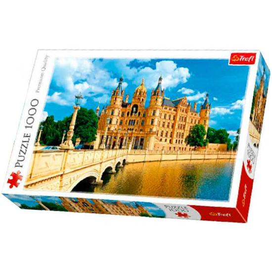 Puzzle Trefl Palacio de Schwerin, Alemania de 1000 Piezas
