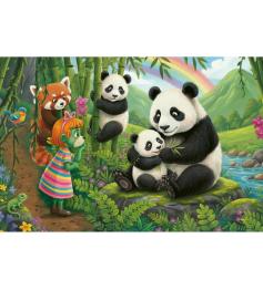 Puzzle Trefl Pandas XXL de 100 Piezas