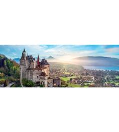 Puzzle Trefl Panorama Castillo de Menthon, Francia de 1000 Pzs