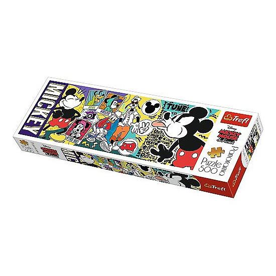 Puzzle Trefl Panorama Mickey Mouse, La Leyenda de 500 Pzs