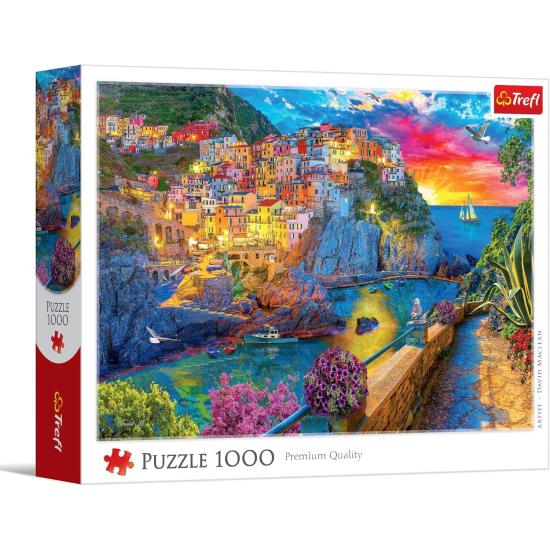 Puzzle Trefl Paseo al Atardecer por Cinque Terre de 1000 Piezas