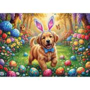 Puzzle Trefl Perrito de Pascua de 500 Piezas
