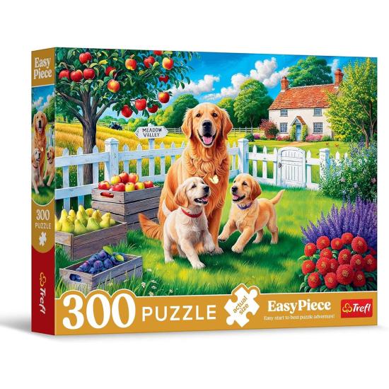 Puzzle Trefl Perros en el Campo XXL de 300 Piezas