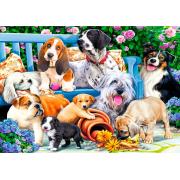 Puzzle Trefl Perros en el Jardín de 1000 Piezas