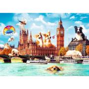 Puzzle Trefl Perros en Londres de 1000 Piezas