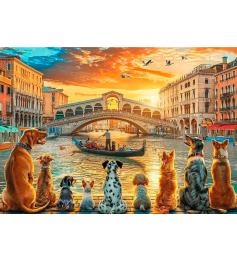 Puzzle Trefl Perros en Venecia de 1000 Piezas