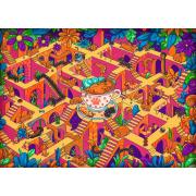 Puzzle Trefl Perros Salchicha Felices de 500 Piezas