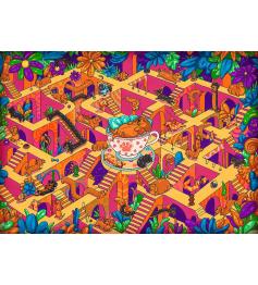 Puzzle Trefl Perros Salchicha Felices de 500 Piezas