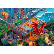 Puzzle Trefl Pixel City de 1000 Piezas