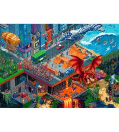 Puzzle Trefl Pixel City de 1000 Piezas