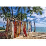 Puzzle Trefl Playa Waikiki, Hawái de 1000 Piezas