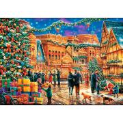 Puzzle Trefl Plaza del Pueblo en Navidad de 1000 Piezas