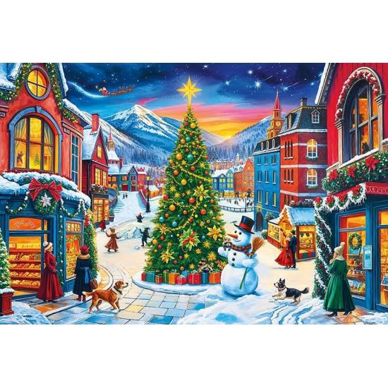 Puzzle Trefl Pueblo Navideño XXL de 300 Piezas