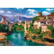 Puzzle Trefl Puente Viejo en Mostar, Bosnia de 500 Pzs