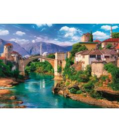 Puzzle Trefl Puente Viejo en Mostar, Bosnia de 500 Pzs