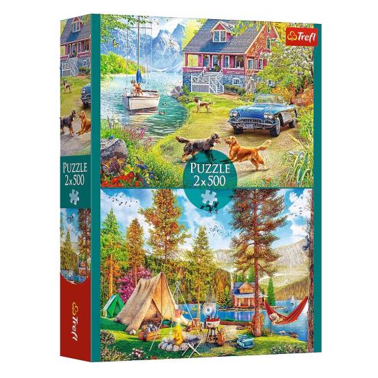 Puzzle Trefl Relax en Verano de 2x500 Piezas Puzzle Trefl Relax en Verano de 2x500 Piezas