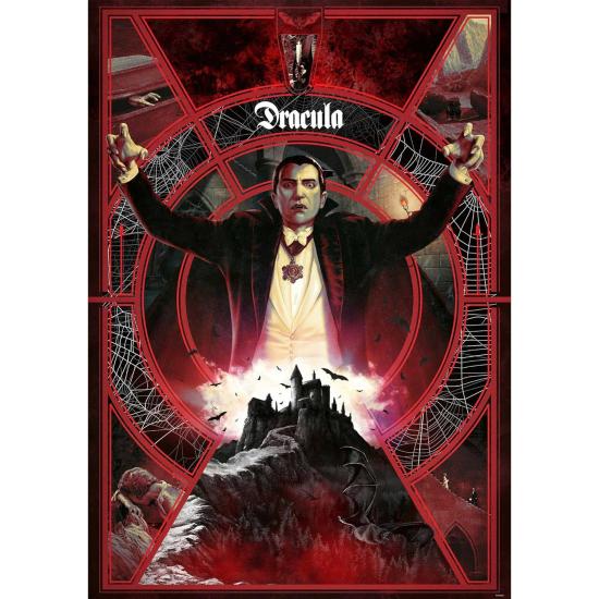 Puzzle Trefl Sala del Terror: Drácula de 1000 Piezas