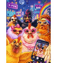 Puzzle Trefl Selfie De Gallinas de 1000 Piezas