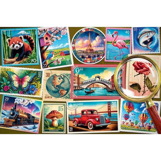 Puzzle Trefl Sellos Postales XXL de 300 Piezas