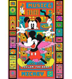 Puzzle Trefl Sintiendo El Ritmo Con Mickey Mouse de 1000 Pzs