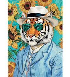 Puzzle Trefl Sir Tiger y los Girasoles de 500 Piezas