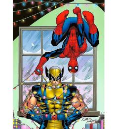 Puzzle Trefl SpiderMan y Lobezno Navideños de 1000 Pzs