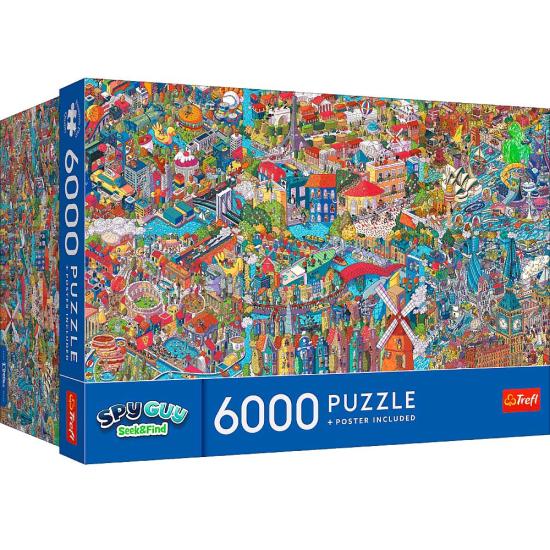 Puzzle Trefl Spy Guy - Busca Y Encuentra de 6000 Piezas