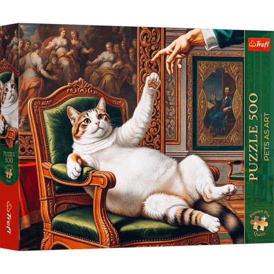 Puzzle Trefl Su Majestad Peludita de 500 Piezas