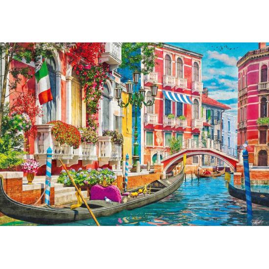 Puzzle Trefl Tarde de Verano en Venecia de 1500 Piezas