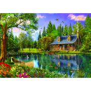 Puzzle Trefl Tarde Idílica en el Lago  de 4000 Piezas