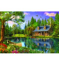Puzzle Trefl Tarde Idílica en el Lago  de 4000 Piezas
