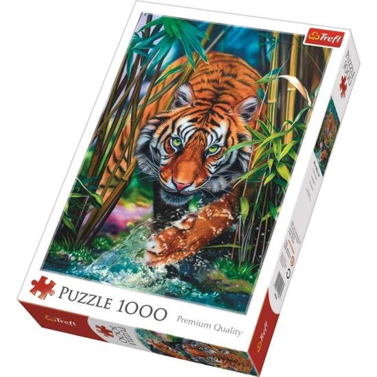 Puzzle Trefl Tigre Entre las Hierbas de 1000 Piezas Puzzle Trefl Tigre Entre las Hierbas de 1000 Piezas