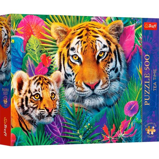 Puzzle Trefl Tigres En La Jungla de 500 Piezas