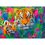 Puzzle Trefl Tigres En La Jungla de 500 Piezas