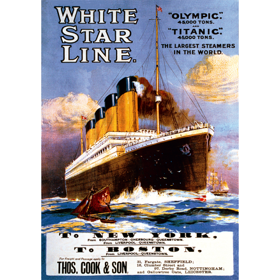 Puzzle Trefl Titanic Retro Poster 1911 de 1000 Piezas