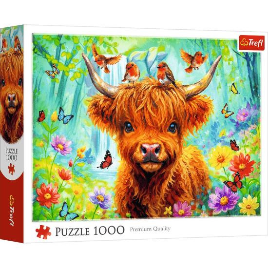 Puzzle Trefl Vaca de las Highlands de 1000 Piezas