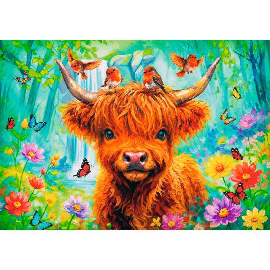 Puzzle Trefl Vaca de las Highlands de 1000 Piezas