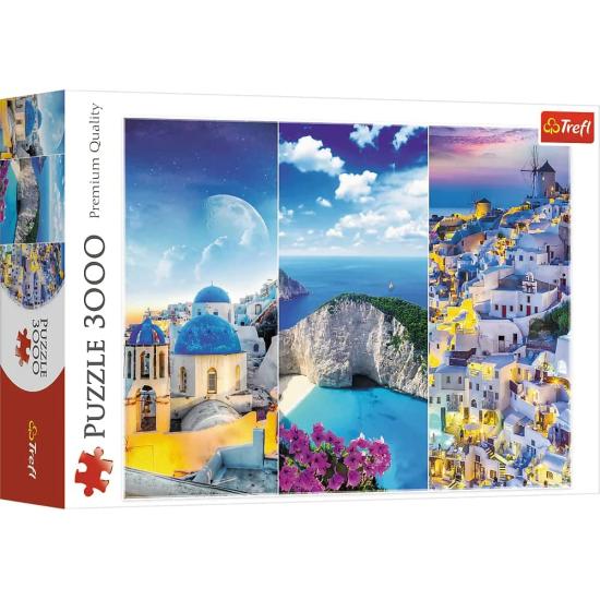 Comprar Puzzle Trefl Vacaciones Griegas de 3000 Piezas - TREFL-33073