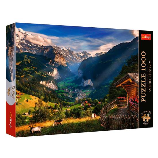 Puzzle Trefl Valle De Lauterbrunnen, Suiza de 1000 Piezas Puzzle Trefl Valle De Lauterbrunnen, Suiza de 1000 Piezas