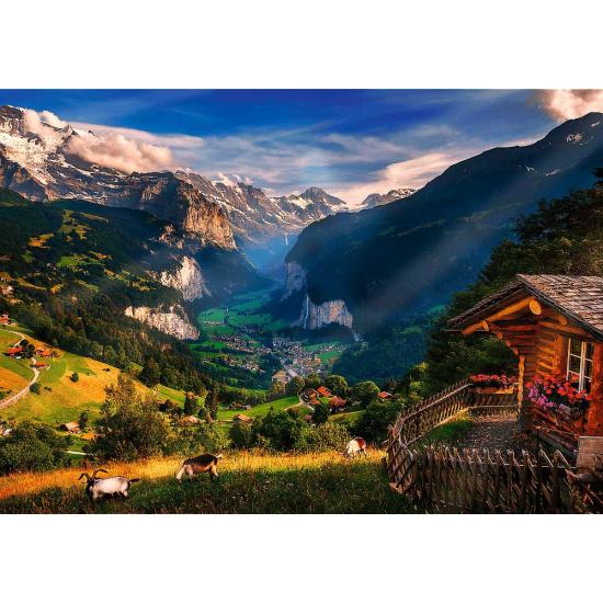 Puzzle Trefl Valle De Lauterbrunnen, Suiza de 1000 Piezas Puzzle Trefl Valle De Lauterbrunnen, Suiza de 1000 Piezas