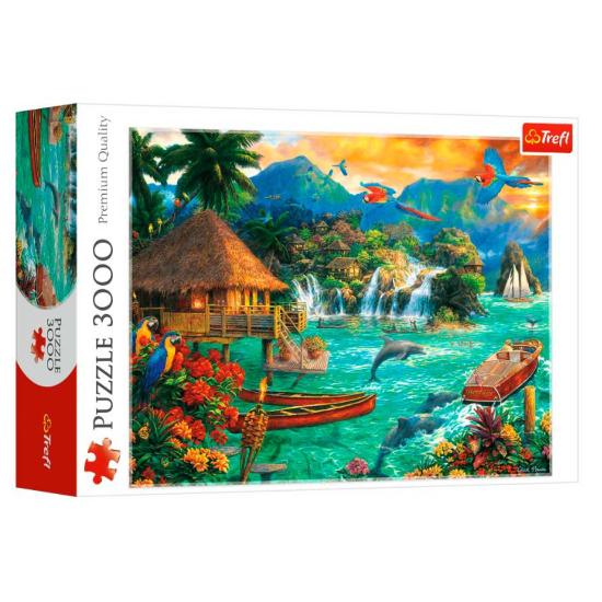 Puzzle Trefl Vida en la Isla de 3000 Piezas Puzzle Trefl Vida en la Isla de 3000 Piezas