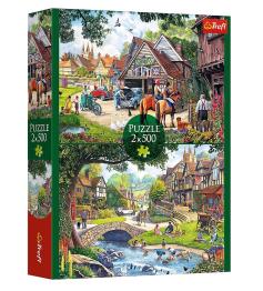 Puzzle Trefl Vida Idílica de 2x500 Piezas