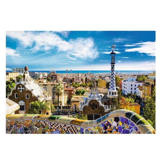 Puzzle Trefl Vista de Barcelona Desde el Parque Güel 1500 Pieza Puzzle Trefl Vista de Barcelona Desde el Parque Güel 1500 Pieza