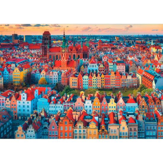 Puzzle Trefl Vista de Gdansk, Polonia de 1000 Piezas