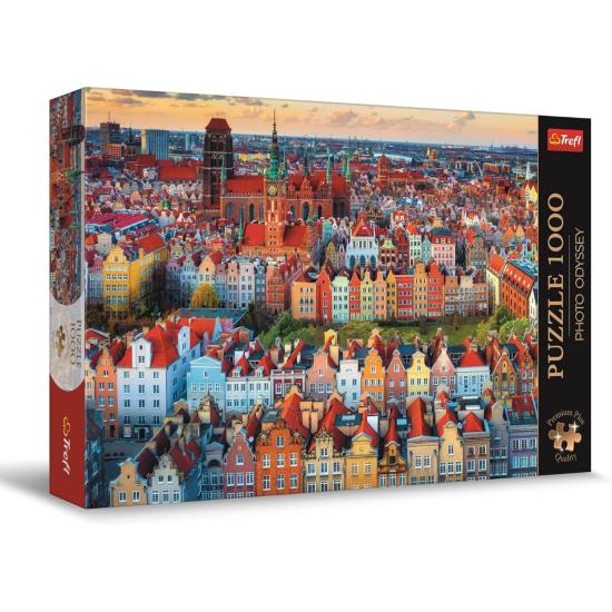Puzzle Trefl Vista de Gdansk, Polonia de 1000 Piezas