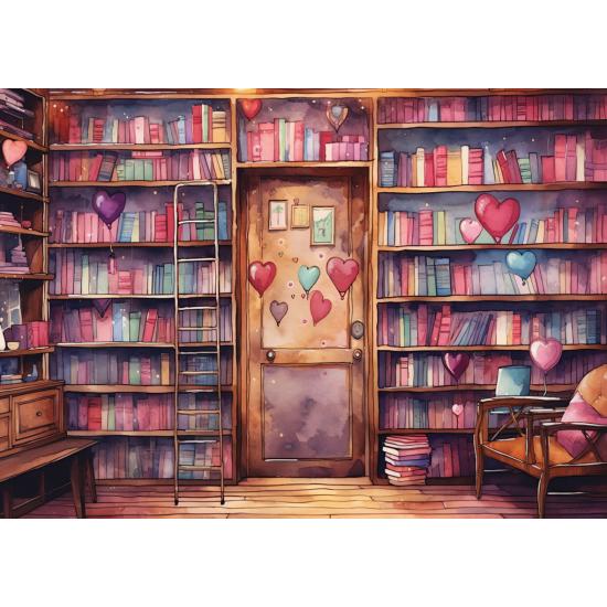 Puzzle Yazz Biblioteca Romántica de 1000 Piezas