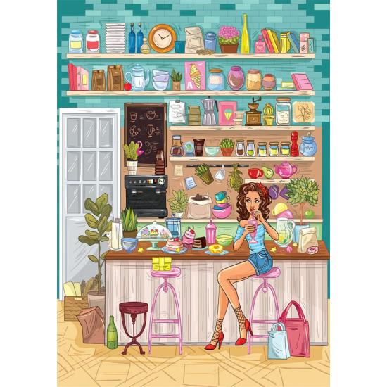 Puzzle Yazz Cafetería Acogedora de 1000 Piezas