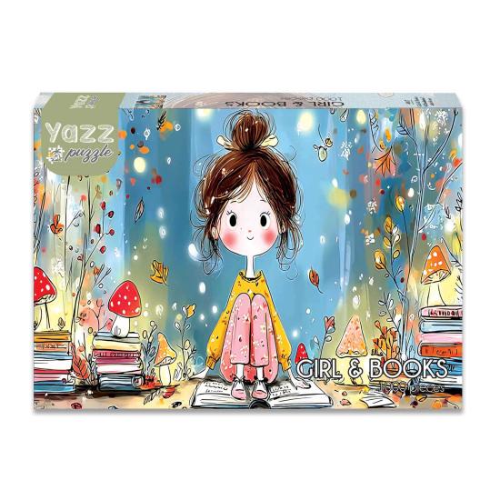 Puzzle Yazz Chica y Libros de 1000 Piezas